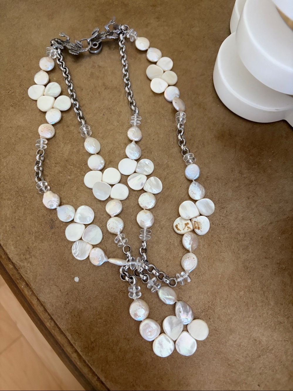 Pearl-Accent Ivory Multi-Strand Necklace
